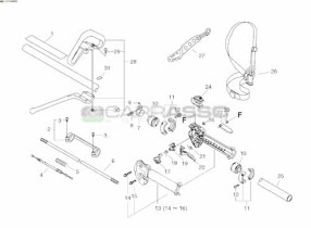 Impugnatura L decespugliatore echo srm 335 es
