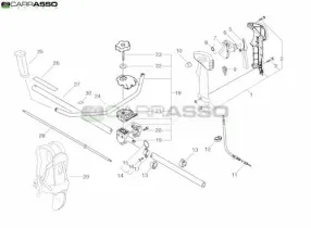 Impugnatura U decespugliatore echo srm 335 es ricambi