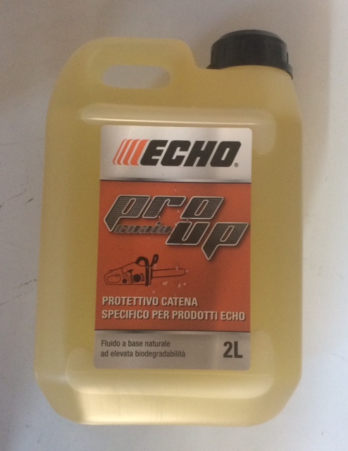 Olio catena echo motosega trasparente fluido Pro Up litri 2 per una  motosega sempre lubrificata e pulita