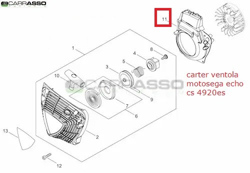 Carter Ventola per motosega echo cs 4920 es 