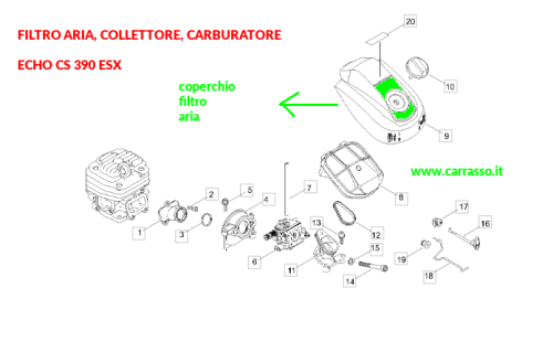 filtroariacollettorecarburatoreechocs390esxcarrasso92