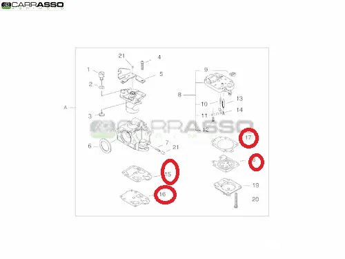 kit membrane originali srm 335 es