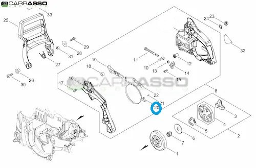 Nastro freno catena motosega echo cs 4920 es
