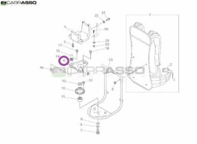 Piastra supporto motore decespugliatore rm 510 es ricambio n.6