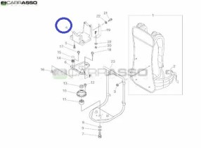Supporto motore decespugliatore echo rm 510 es ricambio n.4
