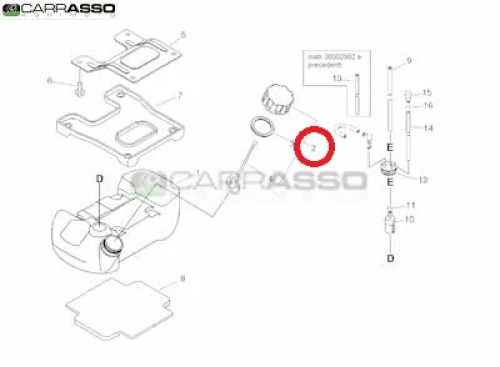 tappo serbatoio rm 4000 originale echo n.2