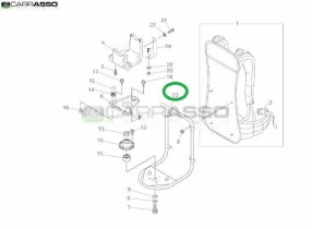 telaio zaino decespugliatore echo rm 510 es ricambio n.23