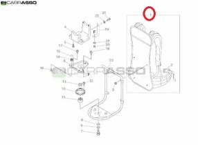 Zaino cinghiaggio telaio decespugliatore echo rm 510 es ricambio n.1
